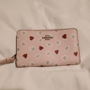 Coach Heart Wristlet